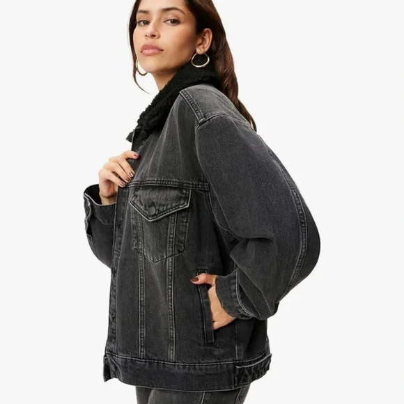 Good American Black Denim Jacket 3X - Picture 5 of 5